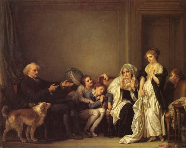 Jean-Baptiste Greuze A Visit to the Priest Germany oil painting art